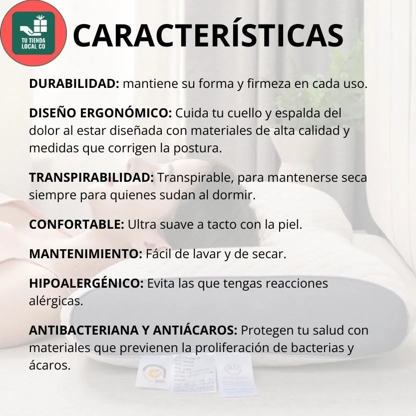 Almohada Ortopédica 3d Con Alineación Cervical Perfecta
