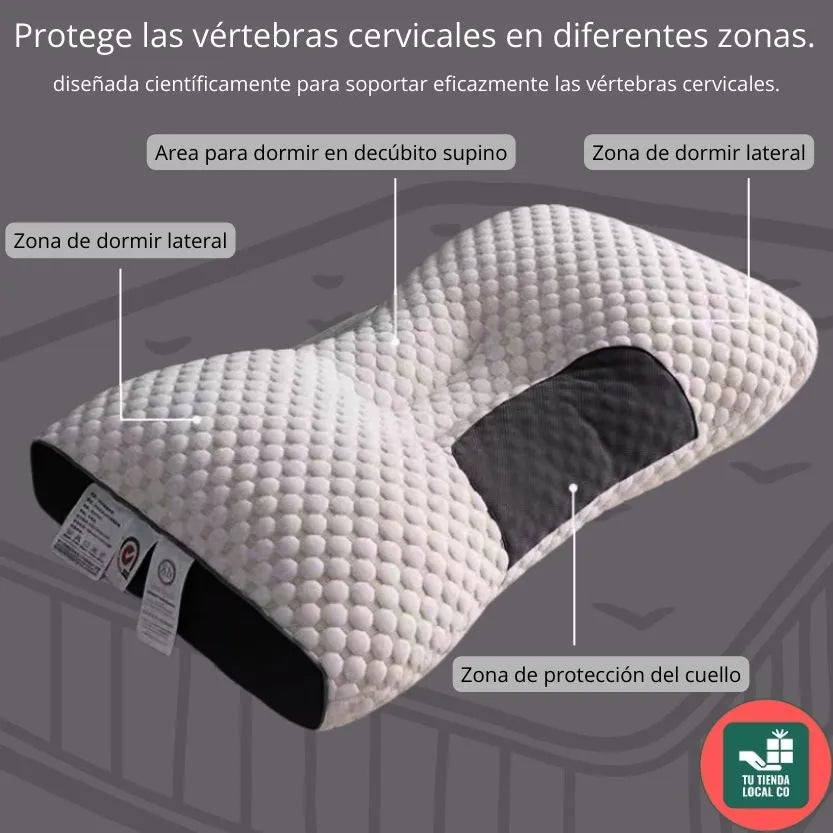 Almohada Ortopédica 3d Con Alineación Cervical Perfecta