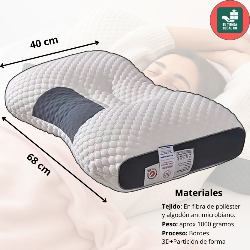 Almohada Ortopédica 3d Con Alineación Cervical Perfecta